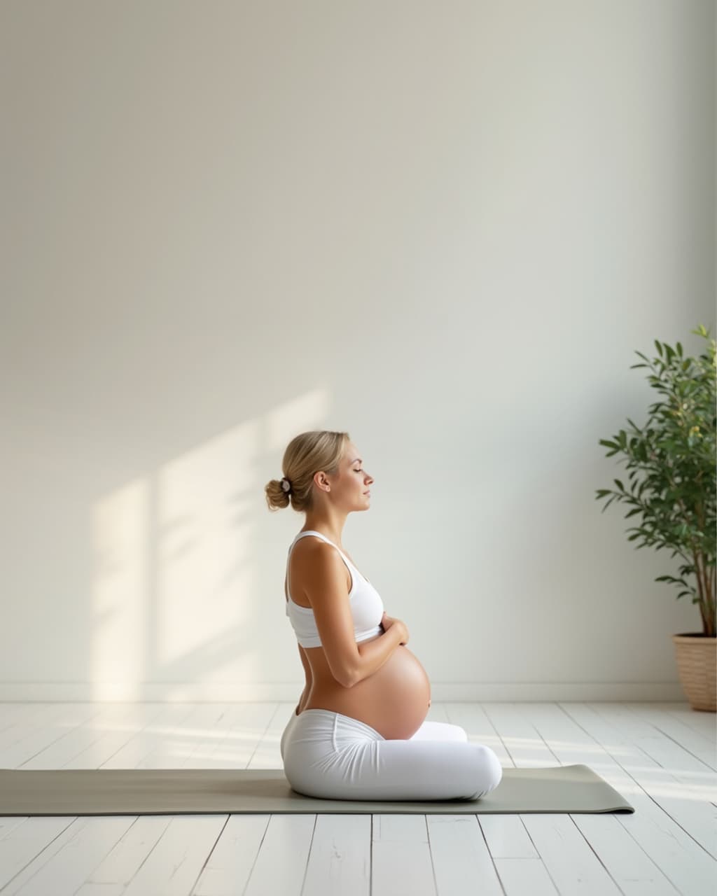 Pregnant Woman Yoga