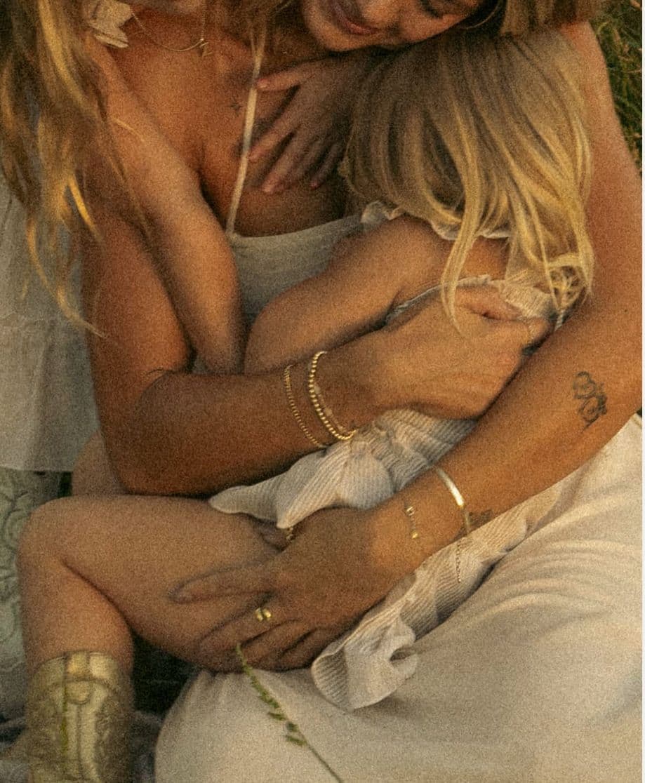 Happy parent with baby