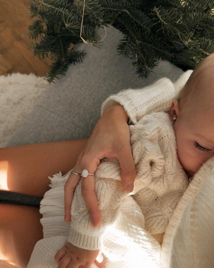 Happy parent with baby