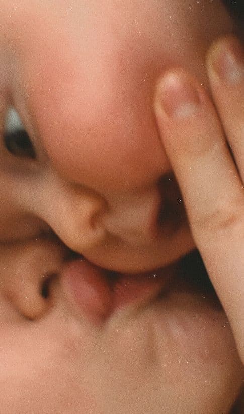 Happy parent with baby