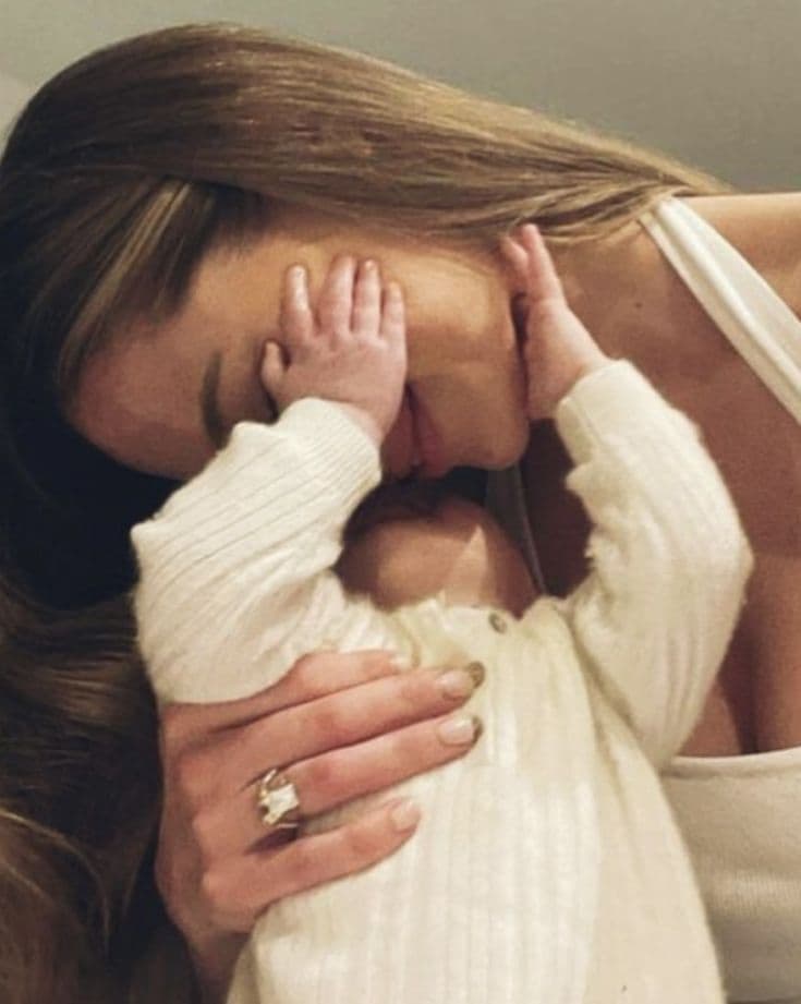 Happy parent with baby