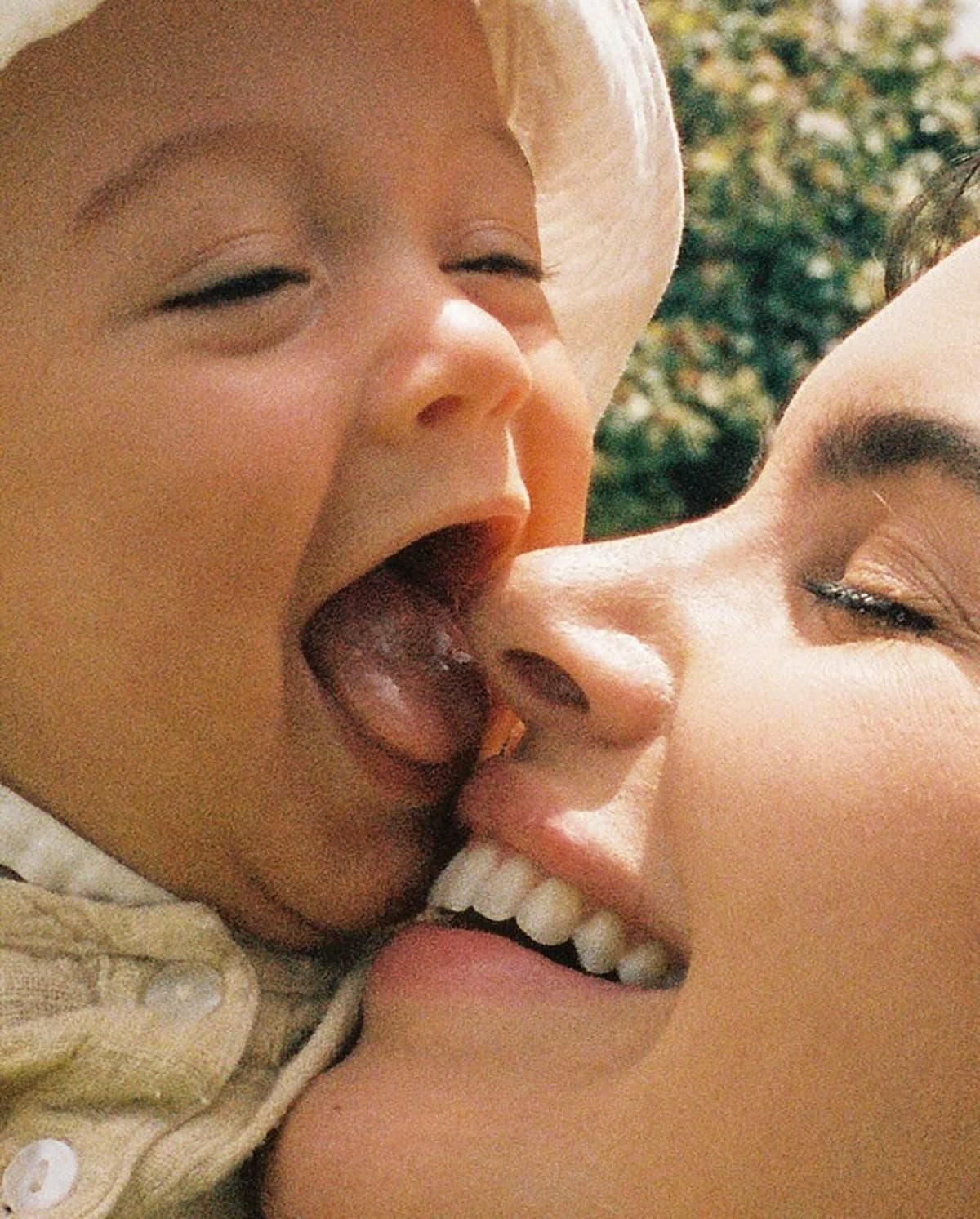 Happy parent with baby